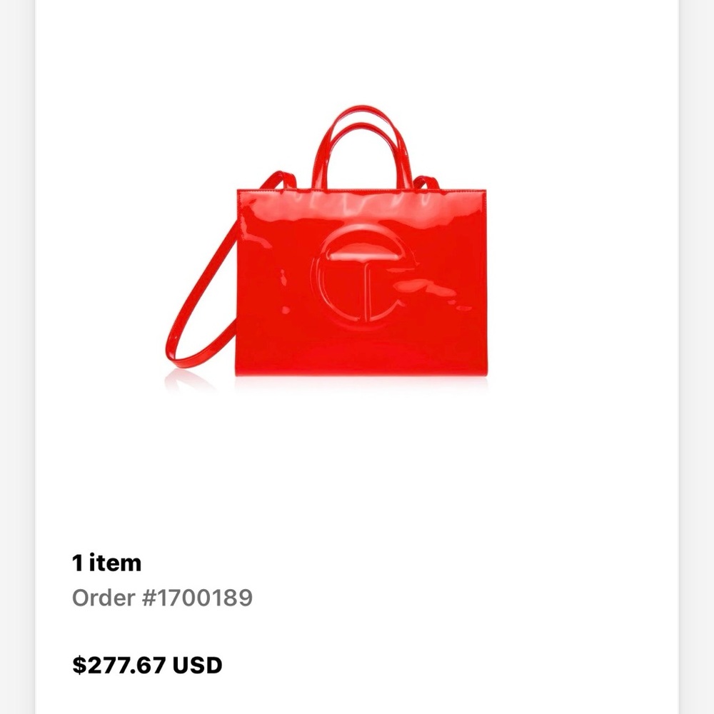 Telfar Women's Bold Red Tote Bag